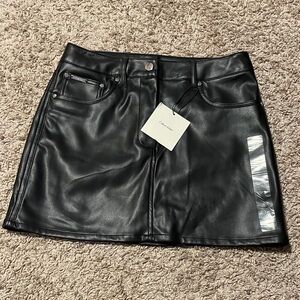 NWT Calvin Klein Black Mini Skirt